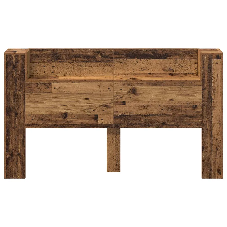 Cabinet de Tête de Lit avec LED Bois ancien Bois d'ingénierie - 5