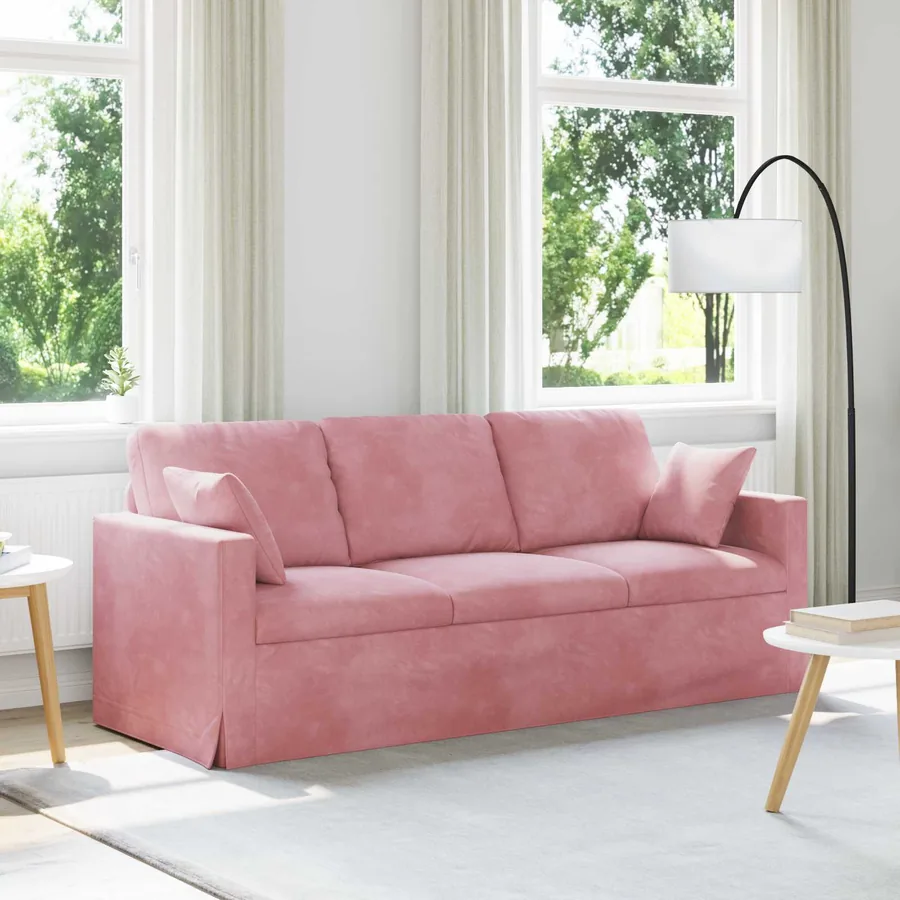 Canapé Rose 198 x 78 x 80 cm Velours