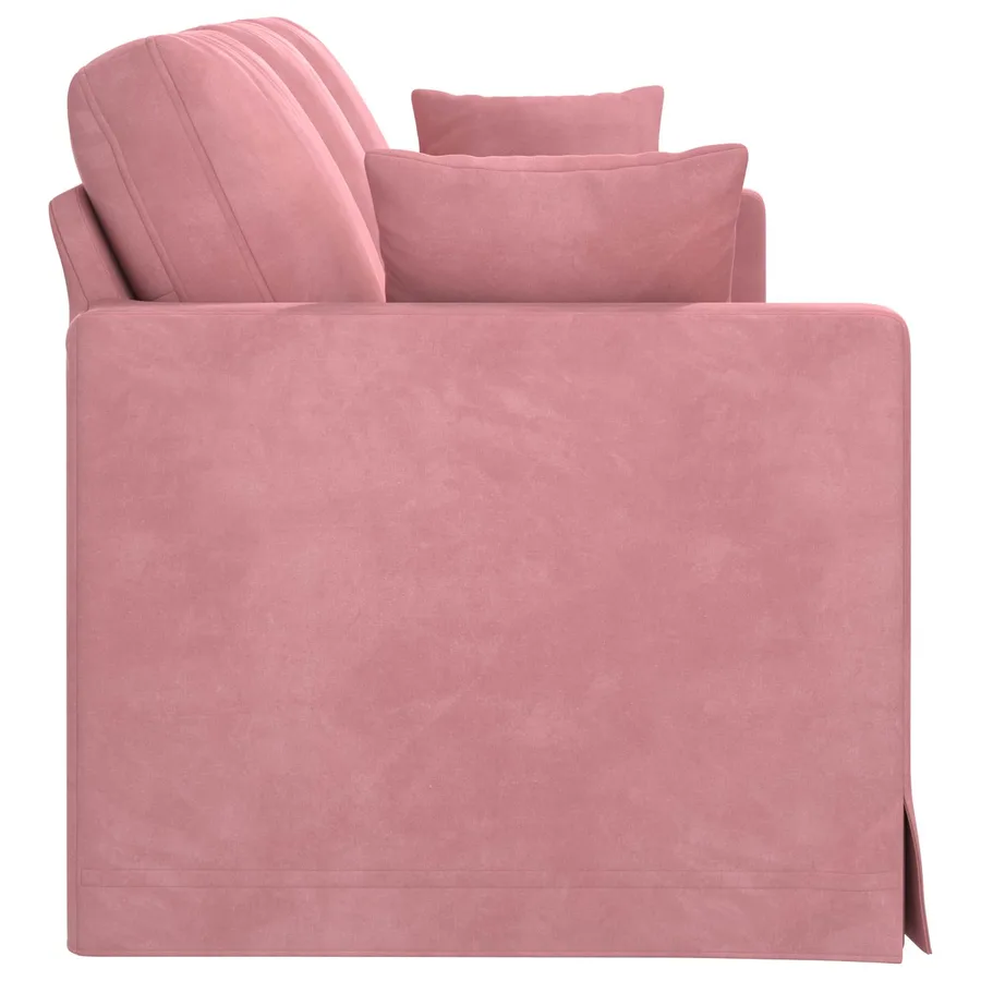 Canapé Rose 198 x 78 x 80 cm Velours - 5