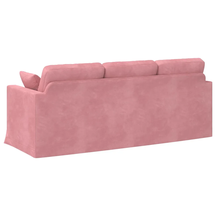 Canapé Rose 198 x 78 x 80 cm Velours - 6