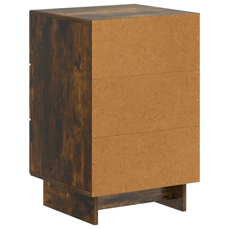 Cabinet de chevet avec tiroir Chêne fumé 43 x 41 x 66,5 cm - 7