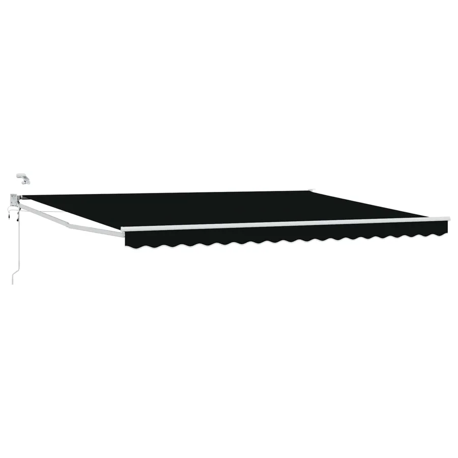 Auvent rétractable électrique Noir 4 × 3 m - 2