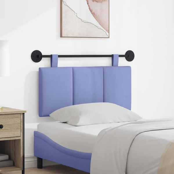 Tête de lit suspendue Bleu denim Tissu