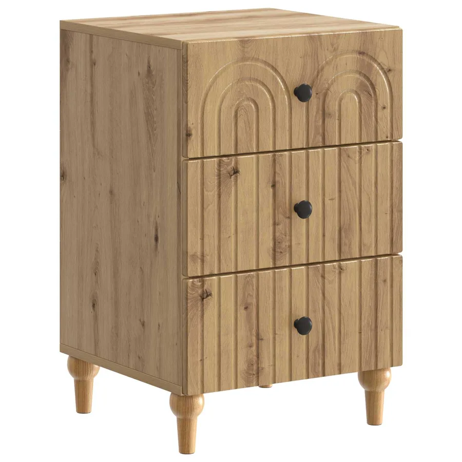 Cabinet de chevet Chêne artisanal 43 x 41 x 66,5 cm - 2