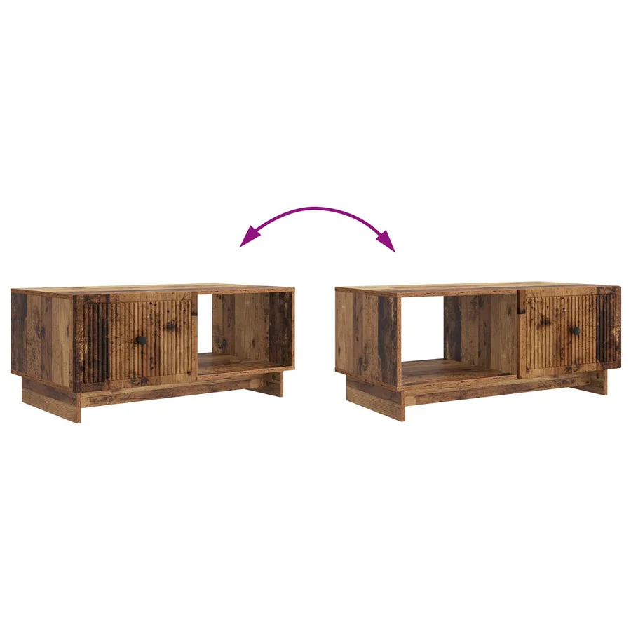 Table basse Bois ancien 90 x 50 x 40 cm Bois d'ingénierie - 10