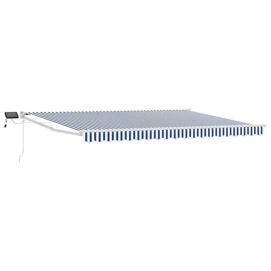 Store rétractable manuel avec LEDs Bleu et Blanc 4 x 2 m - 2