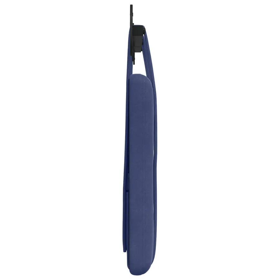 Tête de lit suspendue Bleu police Velours - 6