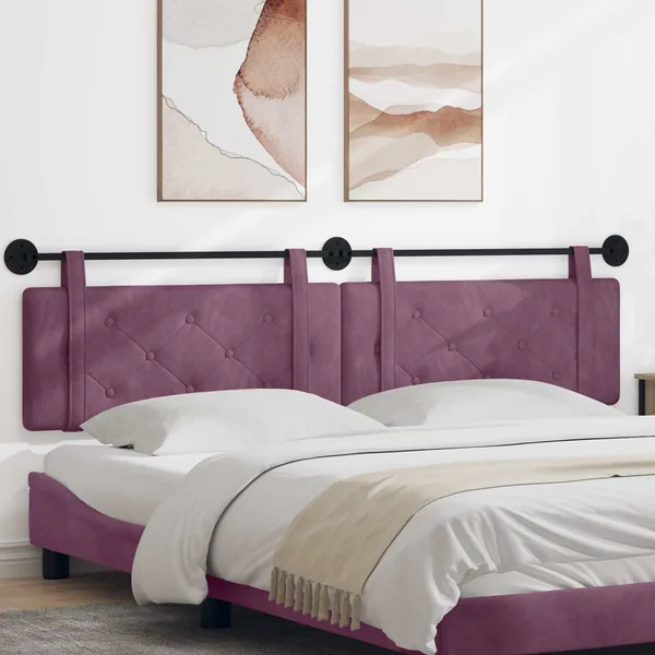 Tête de lit suspendue Pourpre Velours