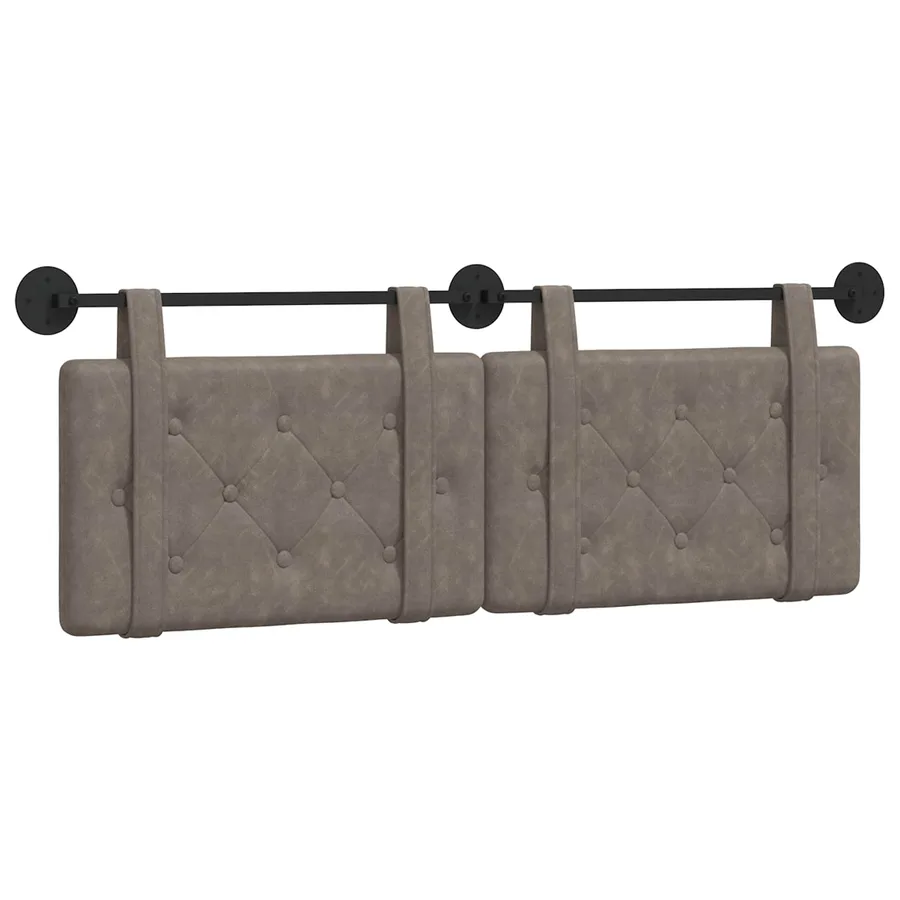 Tête de lit suspendue Gris PU antique - 2