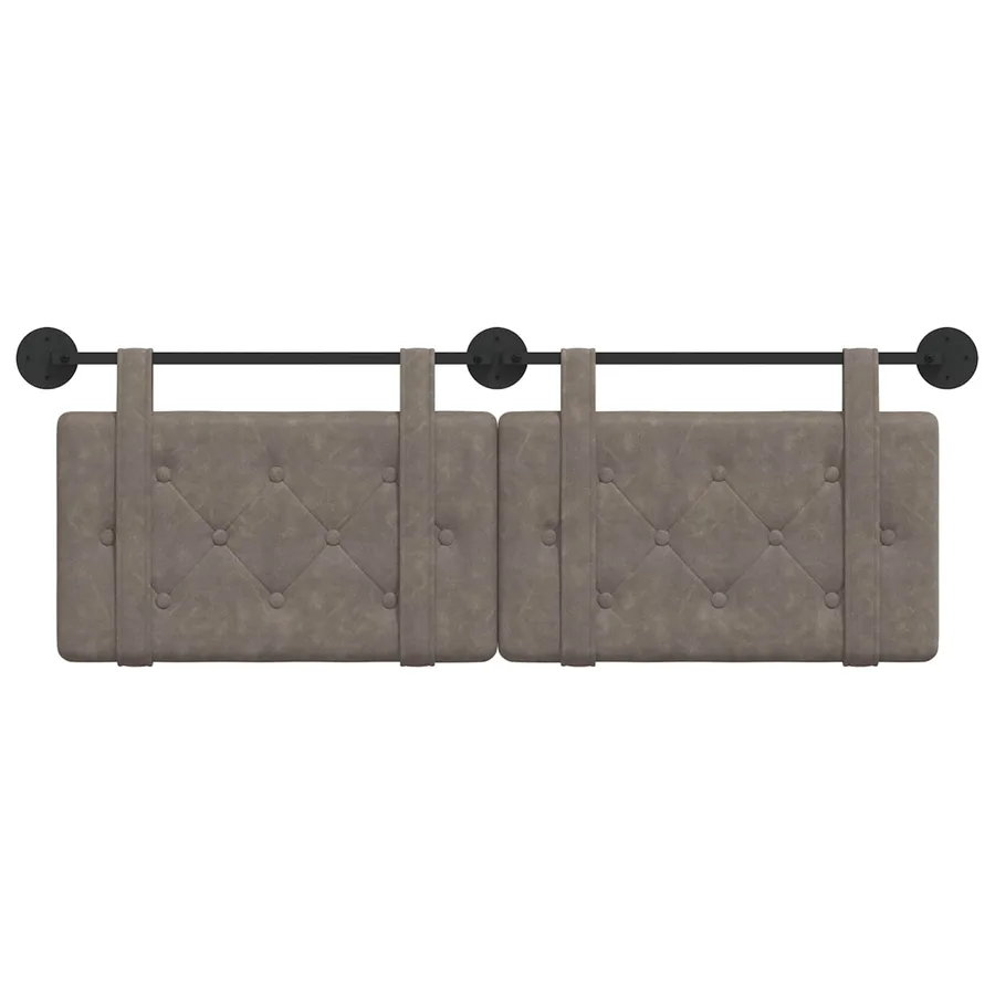 Tête de lit suspendue Gris PU antique - 5