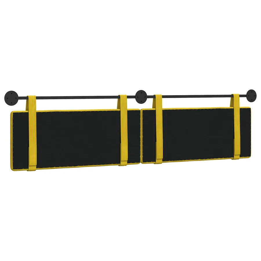 Tête de lit suspendue Jaune Velours - 7