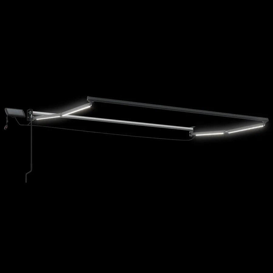 Store rétractable manuel avec LEDs 3 x 2,5 m - 6