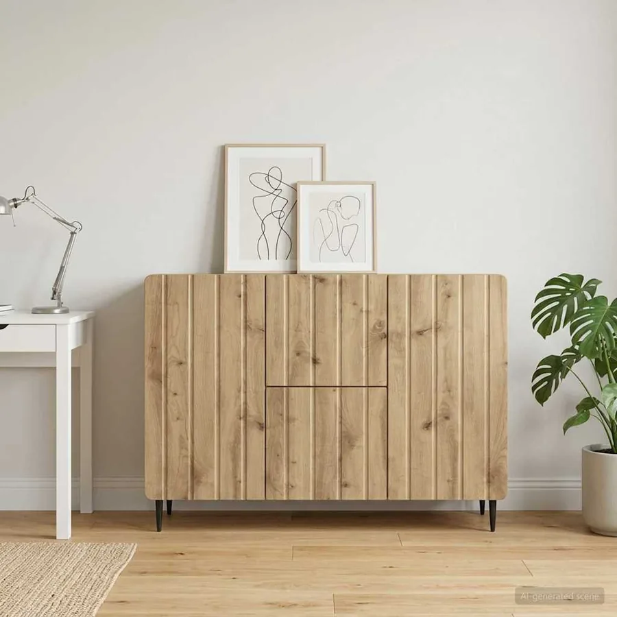 Buffet Chêne artisanal 89 x 34,5 x 62 cm Bois d'ingénierie
