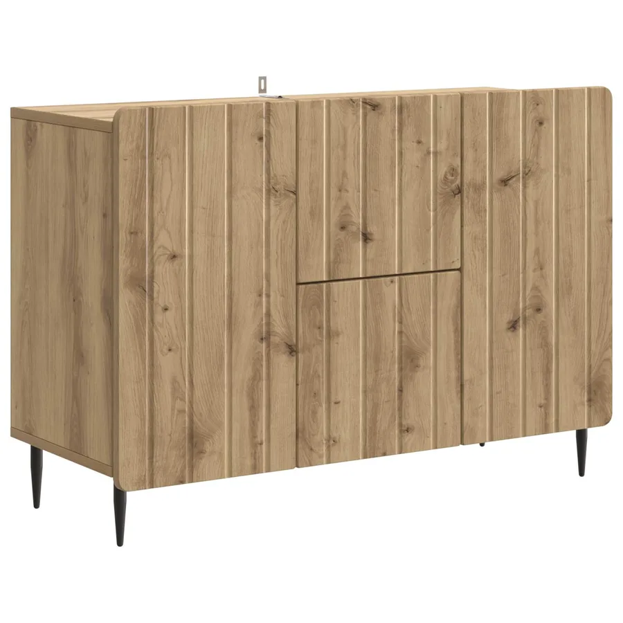 Buffet Chêne artisanal 89 x 34,5 x 62 cm Bois d'ingénierie - 2