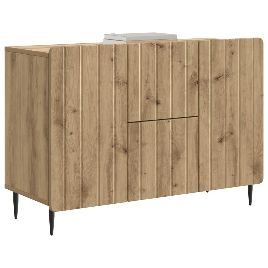 Buffet Chêne artisanal 89 x 34,5 x 62 cm Bois d'ingénierie - 3