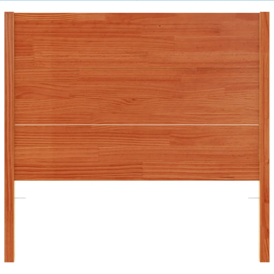 Tête de lit cire marron 100 cm bois massif de pin - 4