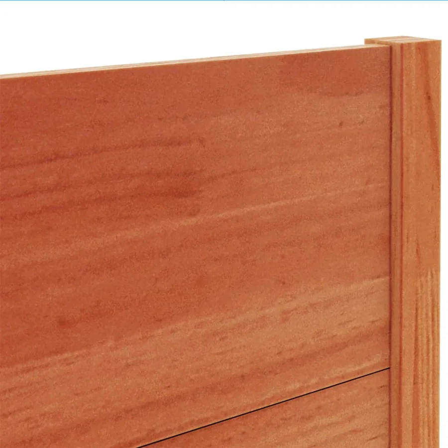 Tête de lit cire marron 100 cm bois massif de pin - 7