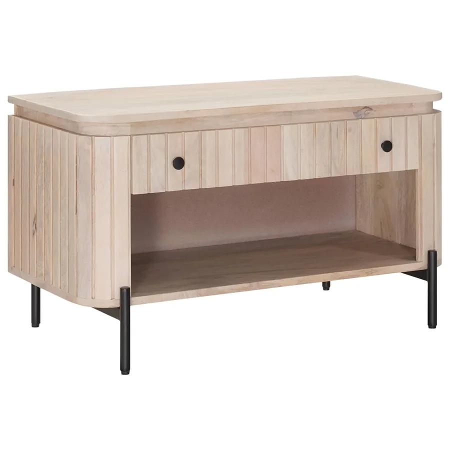 Banc à chaussures avec tiroir avec étagère 85 x 37 x 48 cm