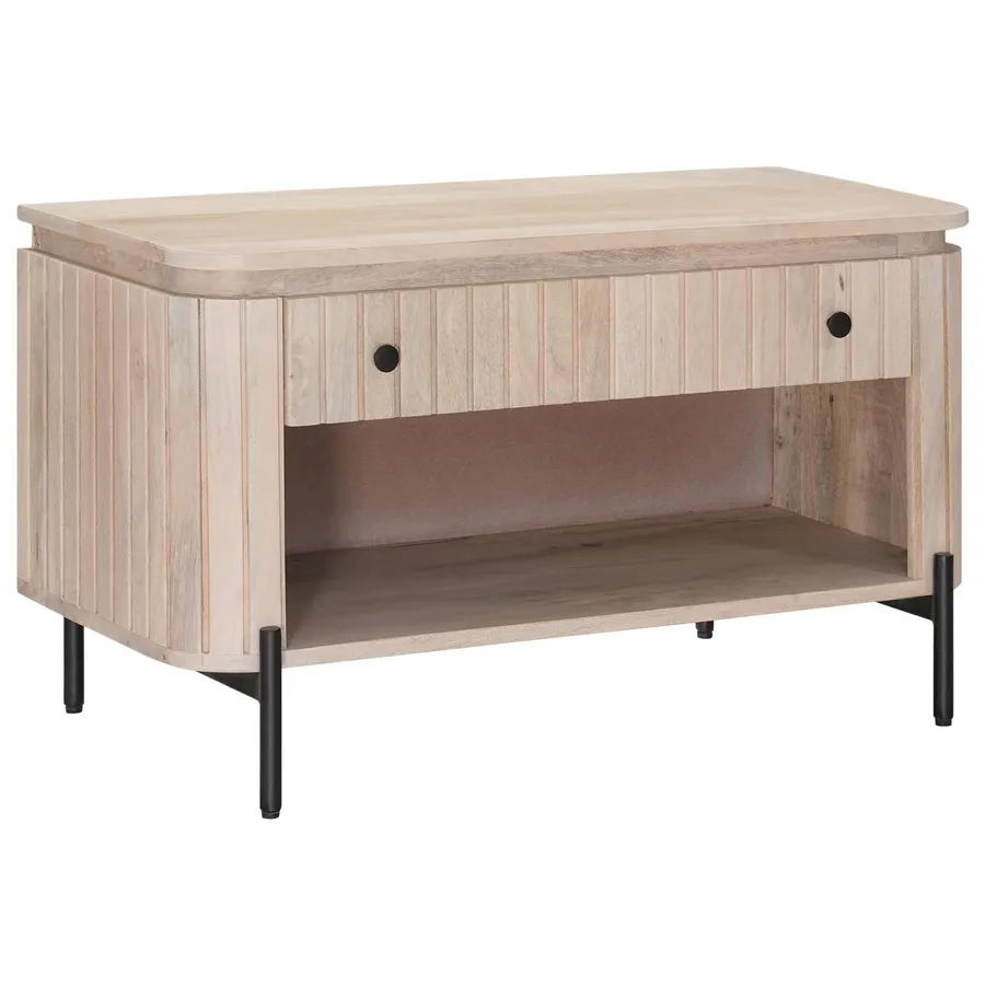 Banc à chaussures avec tiroir avec étagère 85 x 37 x 48 cm - 4