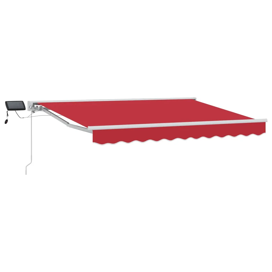 Cadre de store manuel avec LEDs Rouge et Blanc 3 x 2,5 m - 2