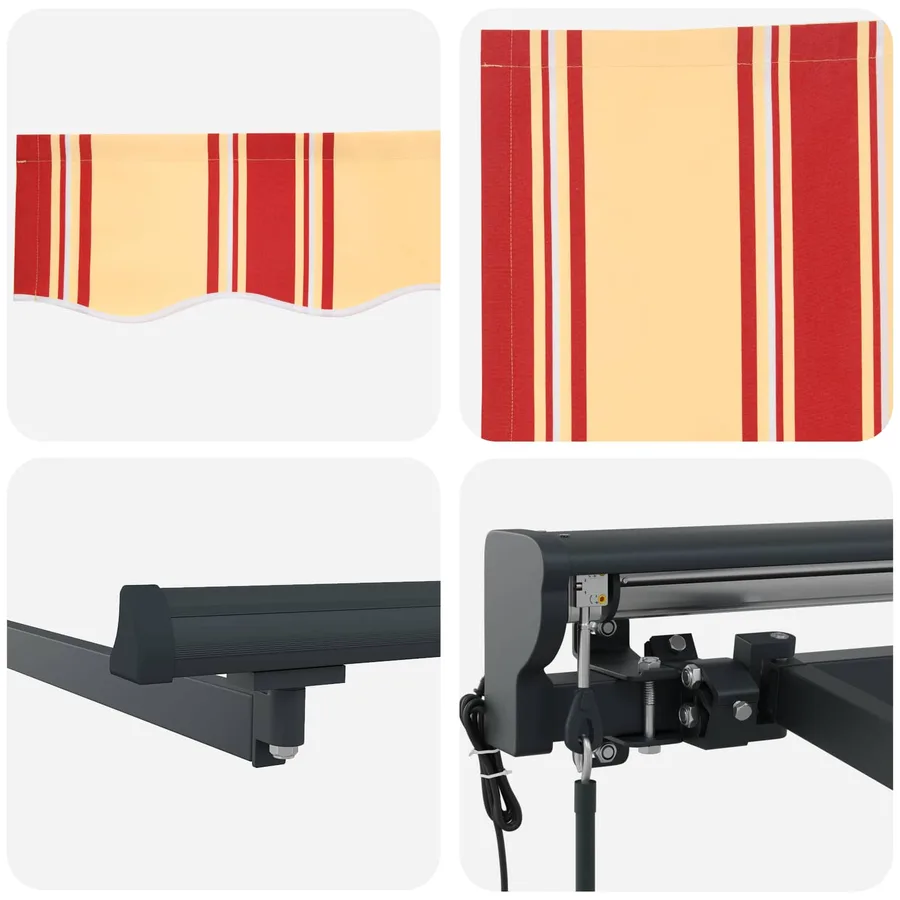 Auvent rétractable électrique 4,5 × 3 m - 7