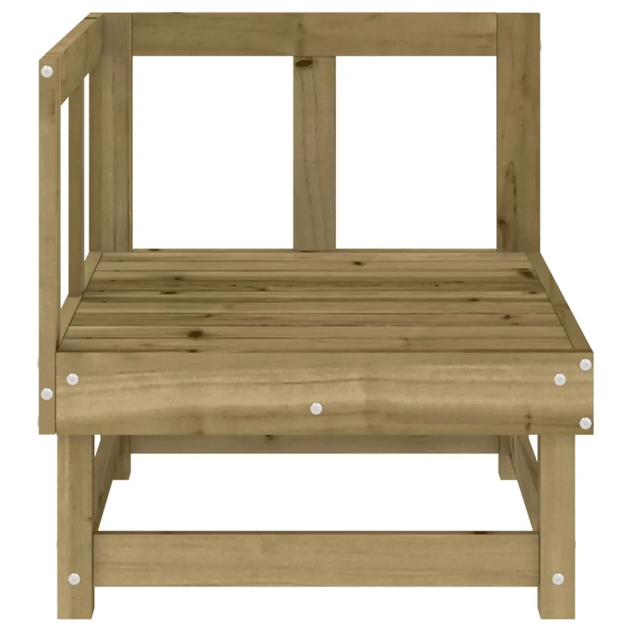 Canapés d'angle de jardin 2 pcs bois de pin imprégné - 4