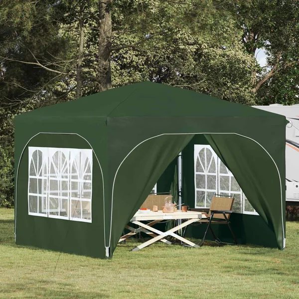 Tente de fête pop-up 290 x 290 x 245 cm Vert