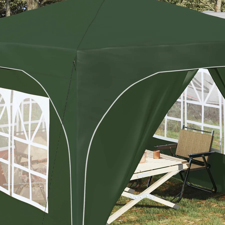 Tente de fête pop-up 290 x 290 x 245 cm Vert - 4