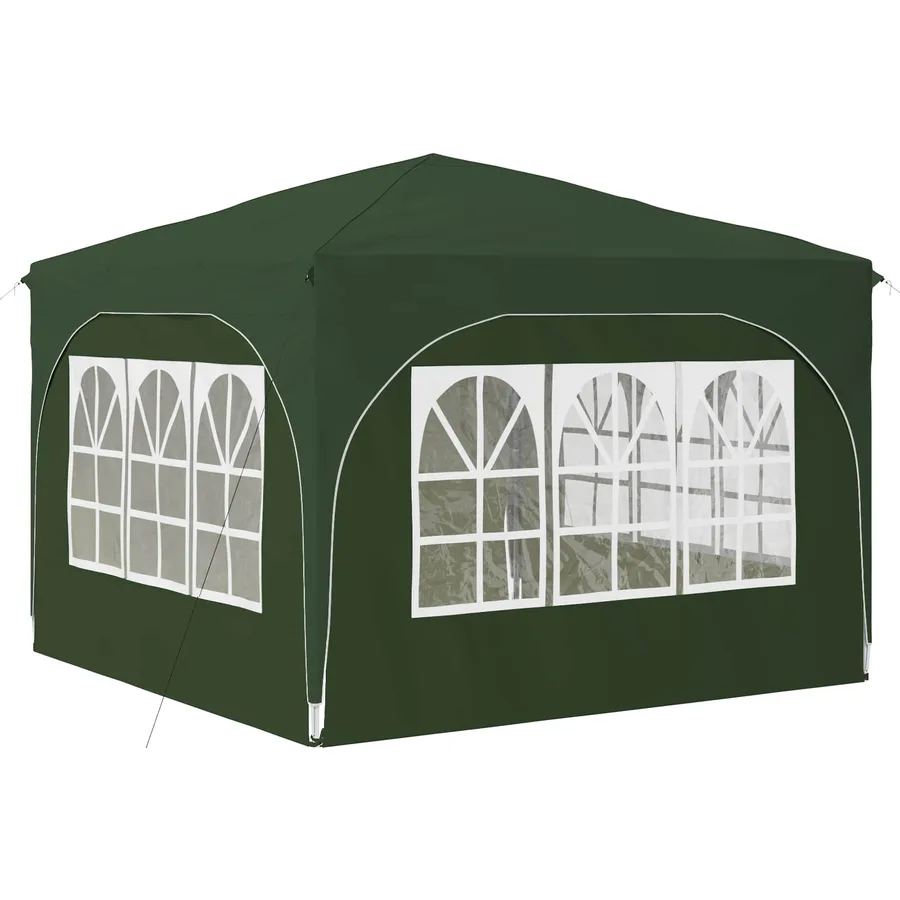 Tente de fête pop-up 290 x 290 x 245 cm Vert - 9