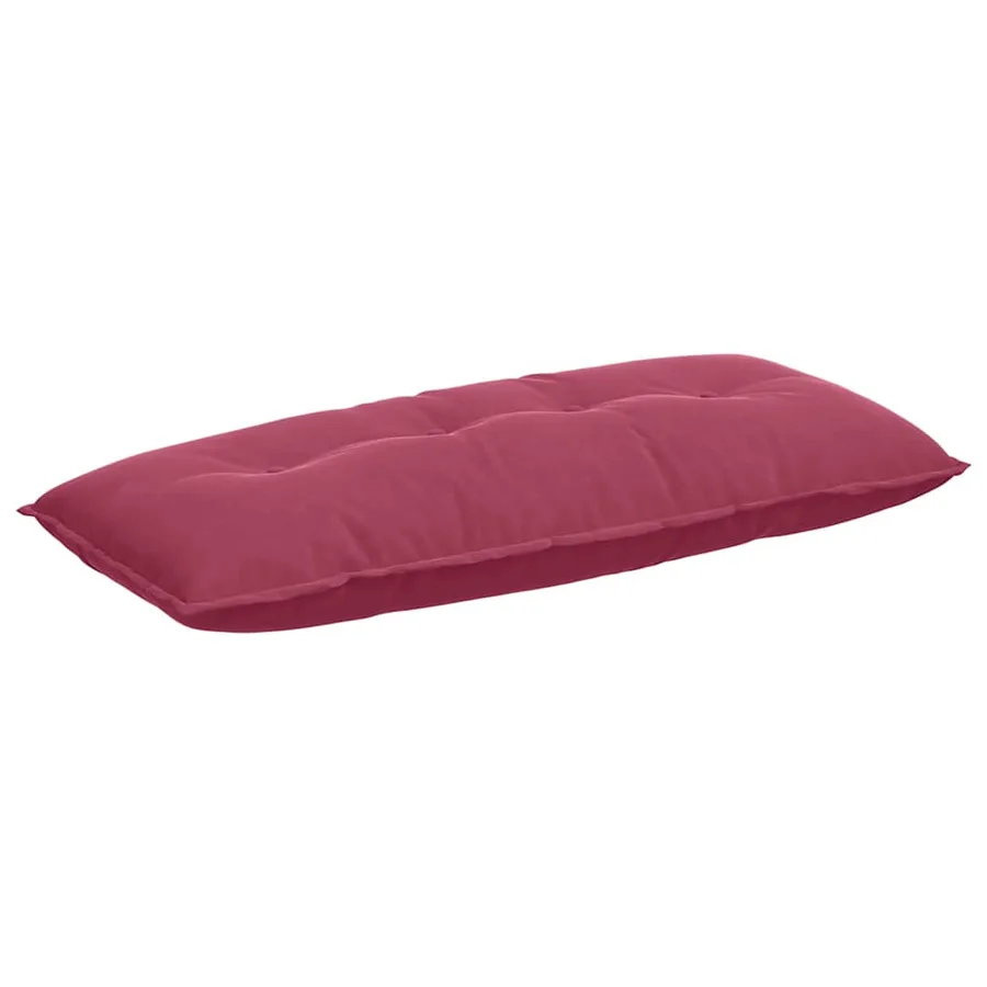 Coussin de Dos Bordeaux 120 x 50 cm Tissu en velours côtelé - 2