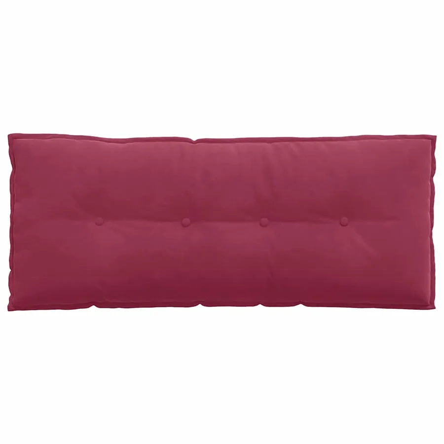 Coussin de Dos Bordeaux 120 x 50 cm Tissu en velours côtelé - 6