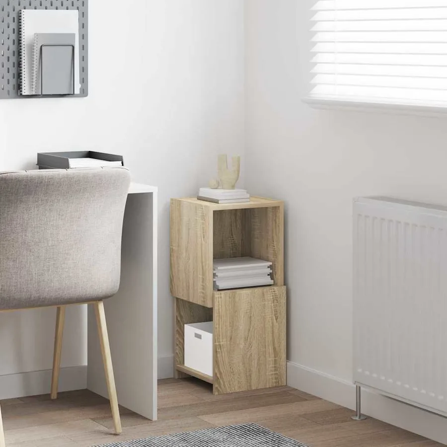 Meuble d'angle Chêne Sonoma 30,5x30x65cm Bois d'ingénierie - 4