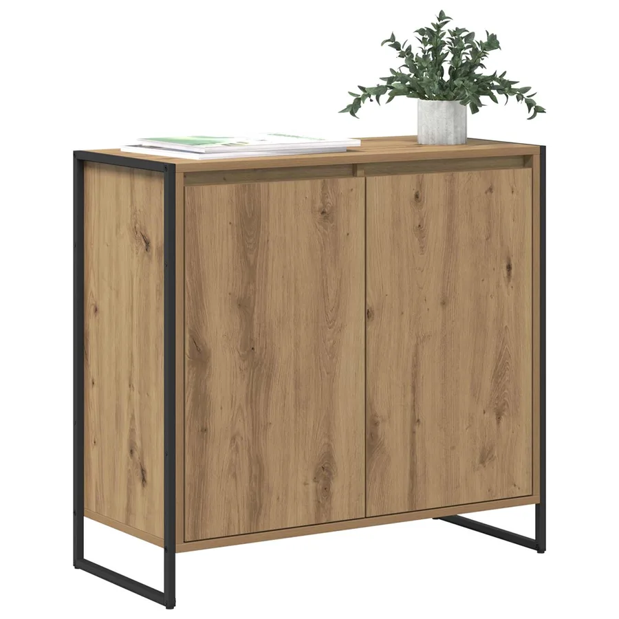 Meuble d'appoint Chêne artisan 79 x 36 x 75 cm - 3