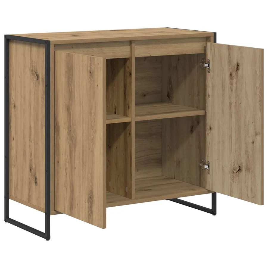 Meuble d'appoint Chêne artisan 79 x 36 x 75 cm - 5