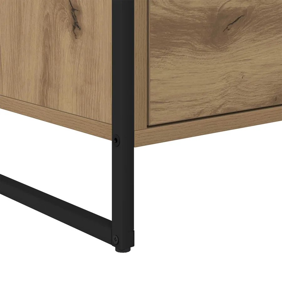 Meuble d'appoint Chêne artisan 79 x 36 x 75 cm - 8