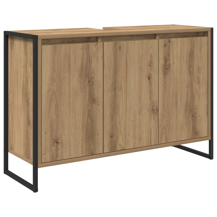 Ensemble de mobilier de salle de bain 4 pc Chêne artisanal - 5