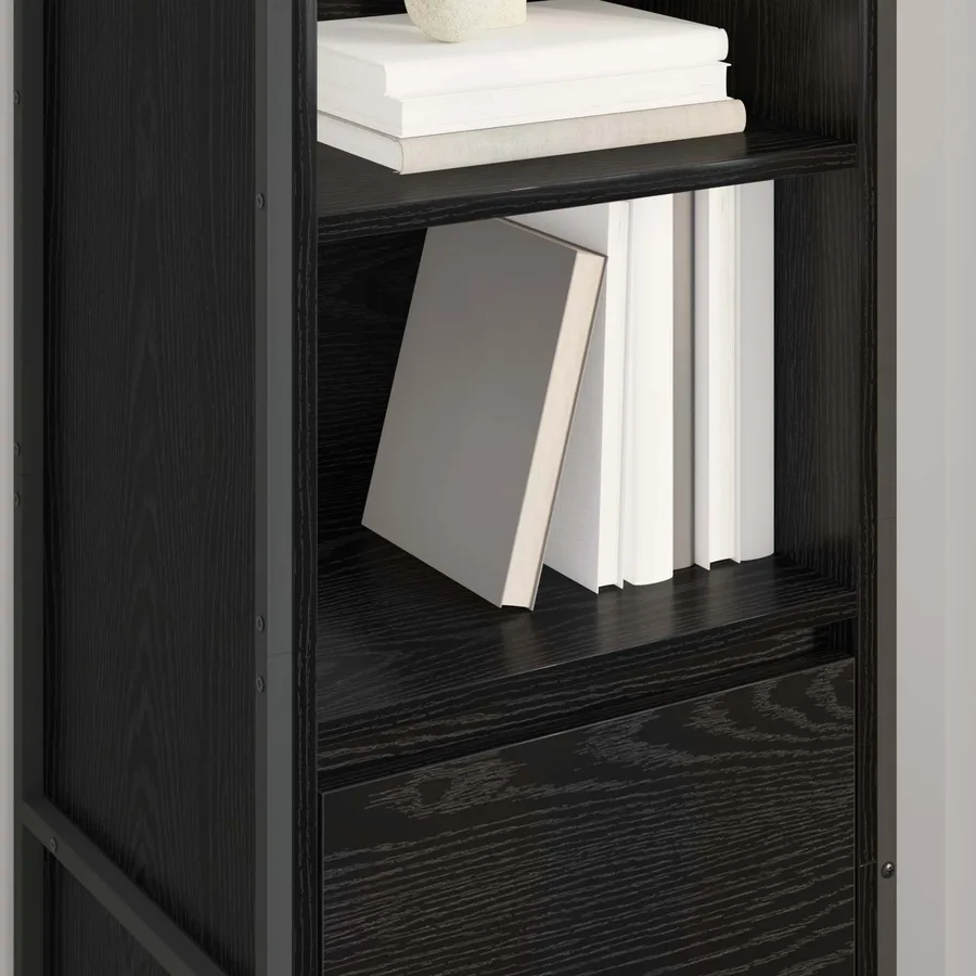 Bibliothèque Chêne noir 43 x 36 x 150.5 cm Bois d'ingénierie - 4