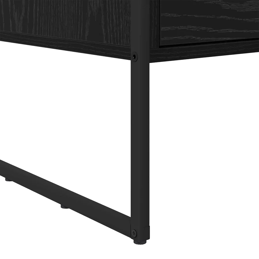 Table basse Chêne noir 100 x 46 x 40 cm Bois d'ingénierie - 10