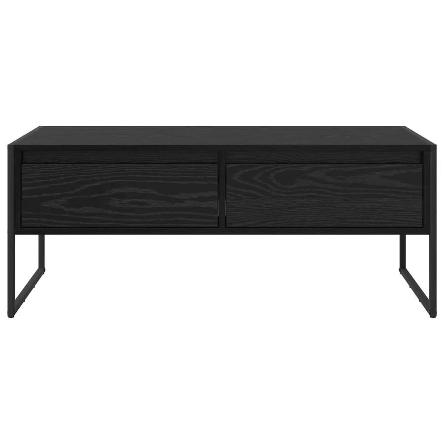 Table basse Chêne noir 100 x 46 x 40 cm Bois d'ingénierie - 6