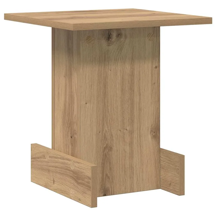 Table d'appoint Chêne artisanal 35,5 x 35 x 40 cm - 2