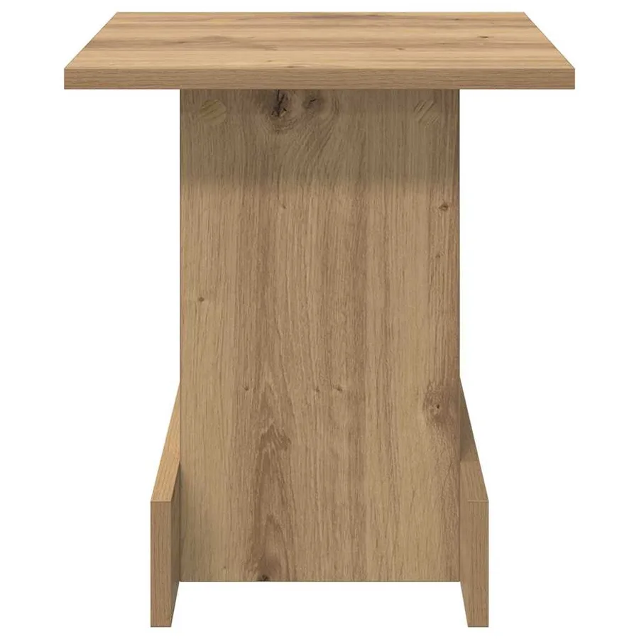 Table d'appoint Chêne artisanal 35,5 x 35 x 40 cm - 5