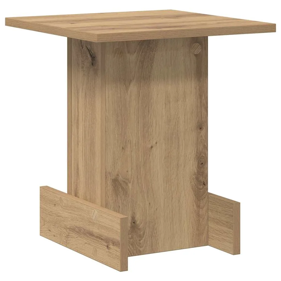Table d'appoint Chêne artisanal 35,5 x 35 x 40 cm - 7