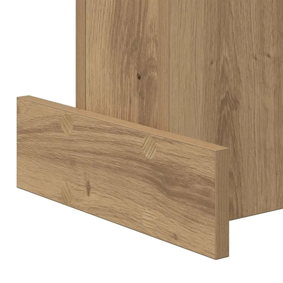 Table d'appoint Chêne artisanal 35,5 x 35 x 40 cm - 9