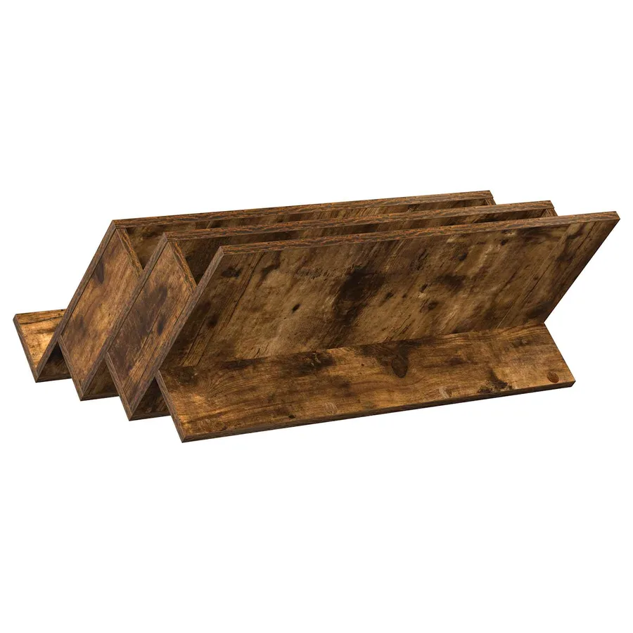 Étagère à magazines avec étagère Chêne fumé 65 x 53 x 28,5 cm - 7