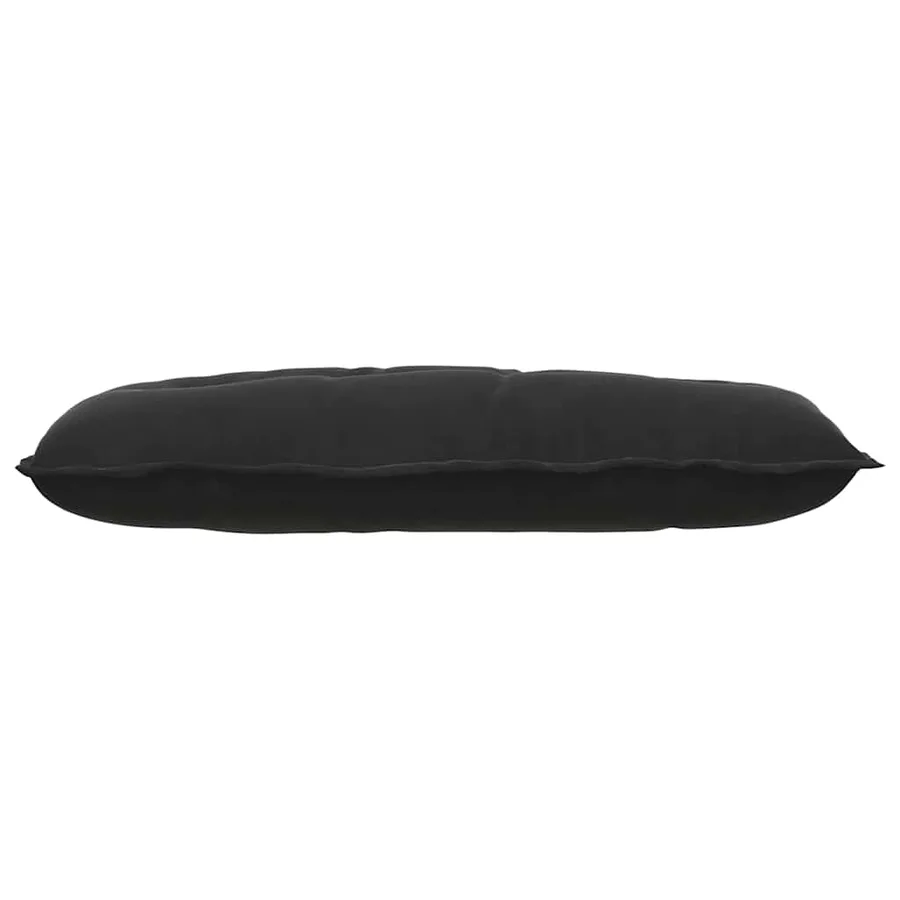 Coussin de Dos Noir 100 x 50 cm Tissu en velours côtelé - 5