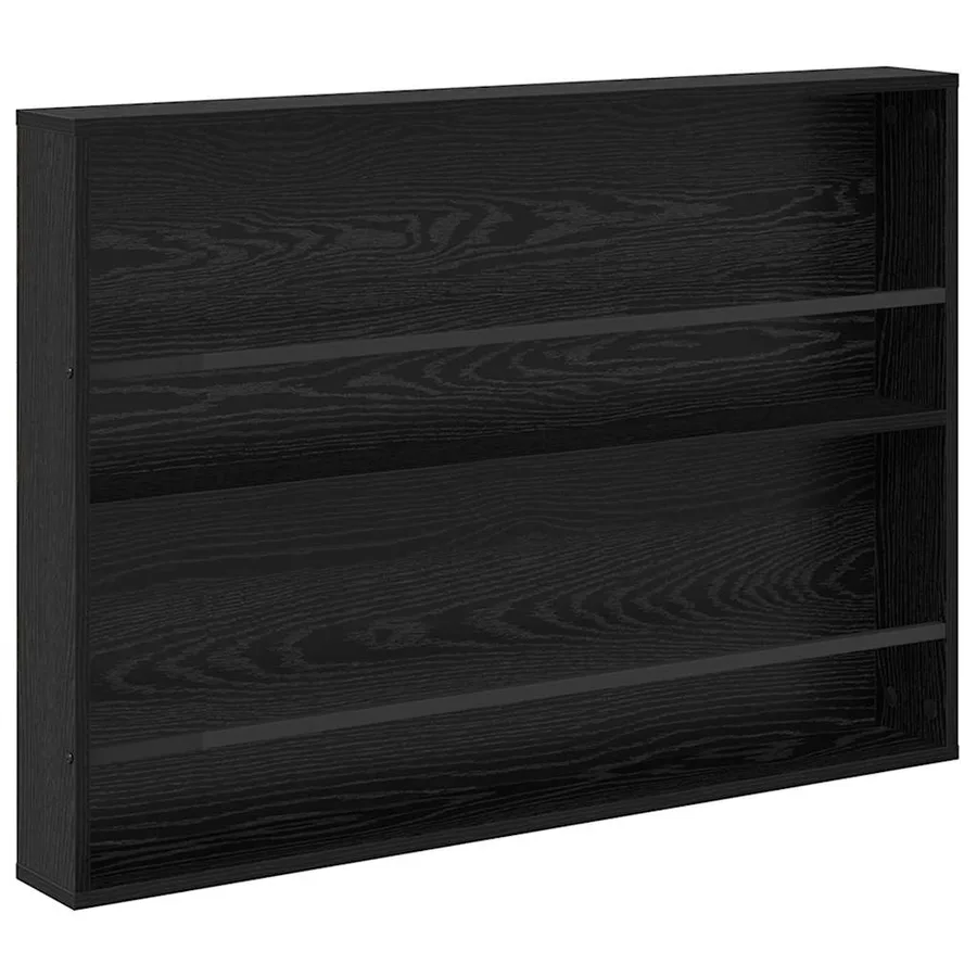 Étagère à magazines avec étagère Chêne noir 100 x 12 x 70 cm - 2