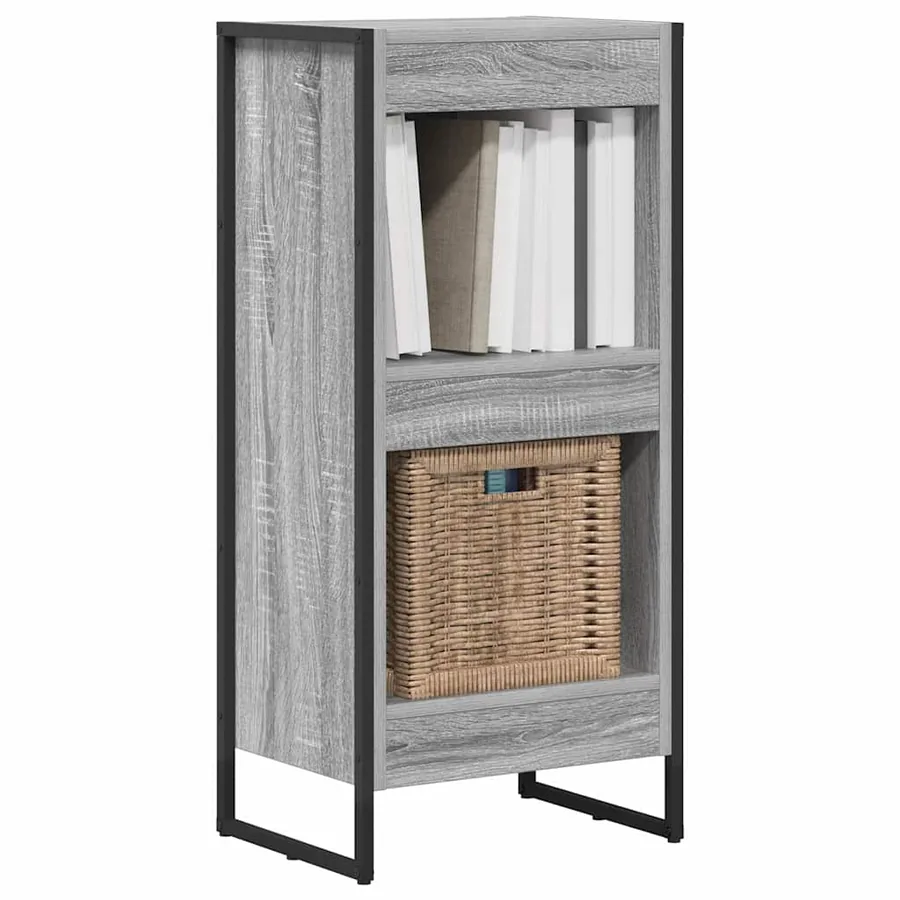 Bibliothèque Gris Sonoma 40 x 30 x 86,5 cm Bois d'ingénierie - 3