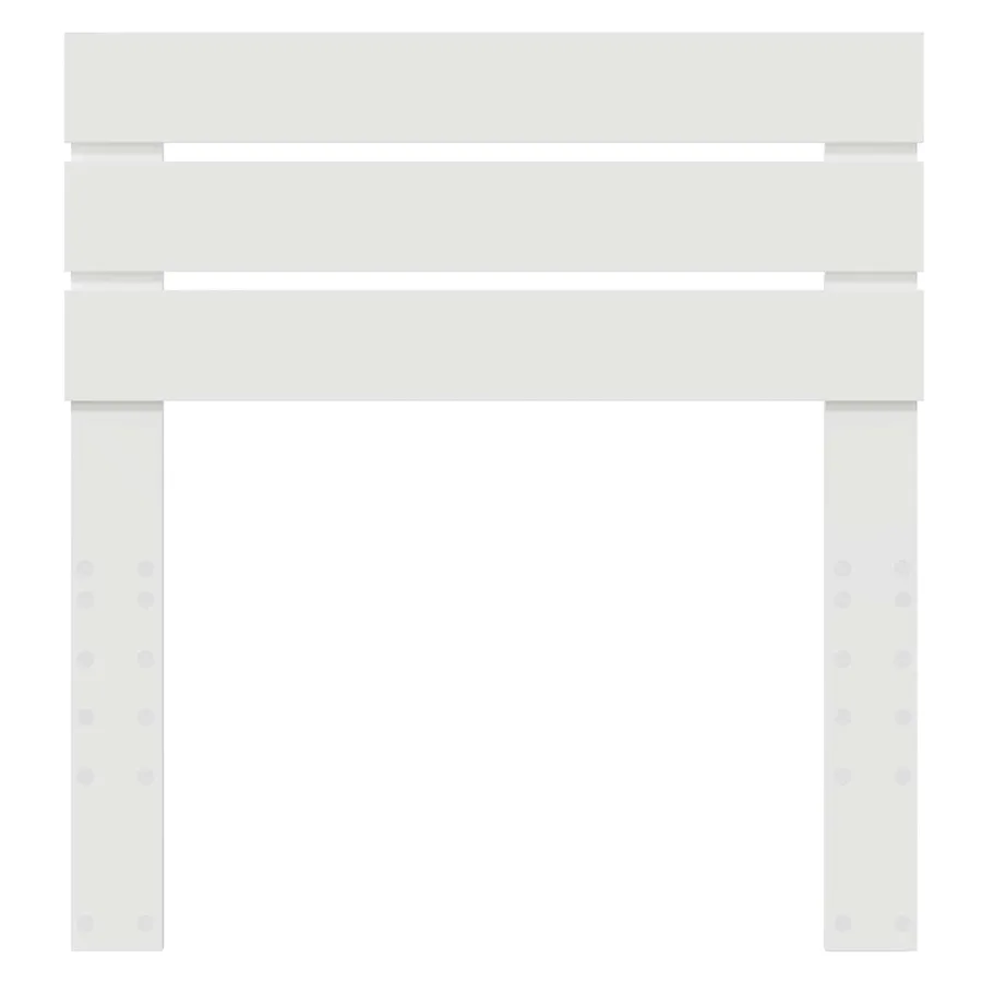 Tête de lit Blanc Bois d'ingénierie - 4