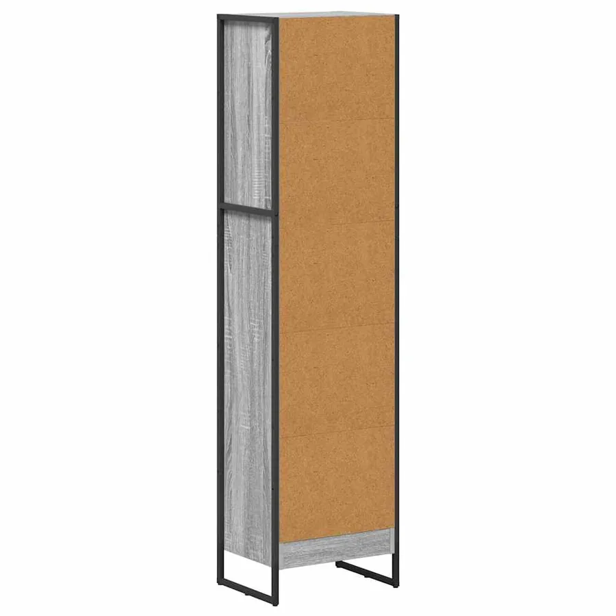 Bibliothèque Gris Sonoma 40 x 30 x 155 cm Bois d'ingénierie - 7