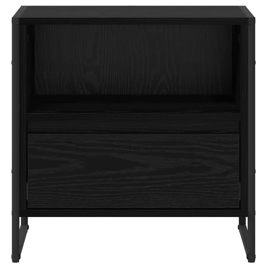 Table de chevet Chêne noir 50 x 39,5 x 50 cm Bois d'ingénierie - 5